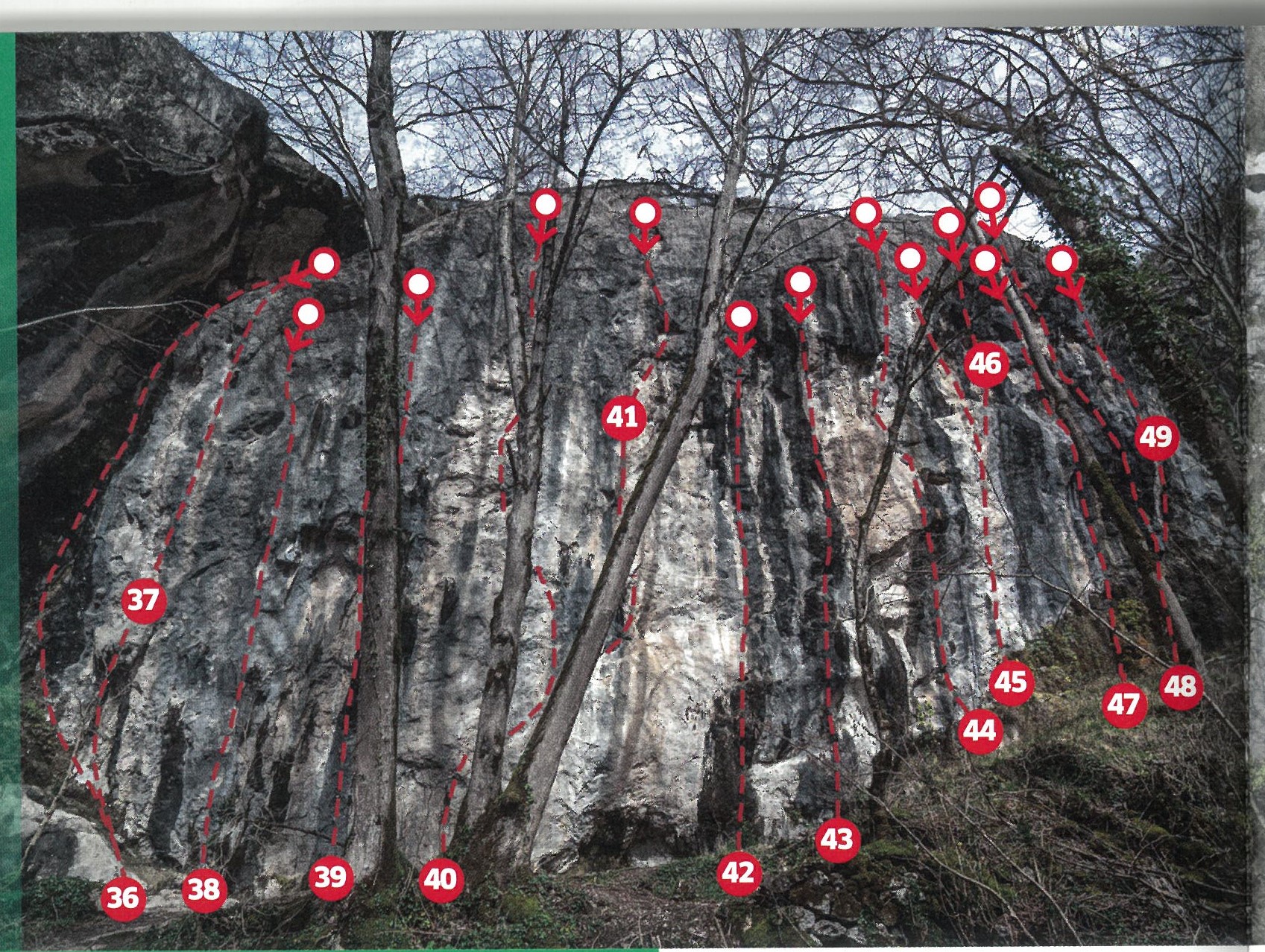 Site d'escalade Saint Pé d'Ardet - Secteur B