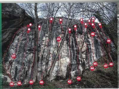 Site d'escalade Saint Pé d'Ardet - Secteur B