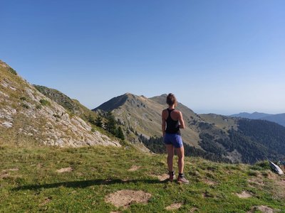 Pic du Cagire depuis le col de l'Escalette