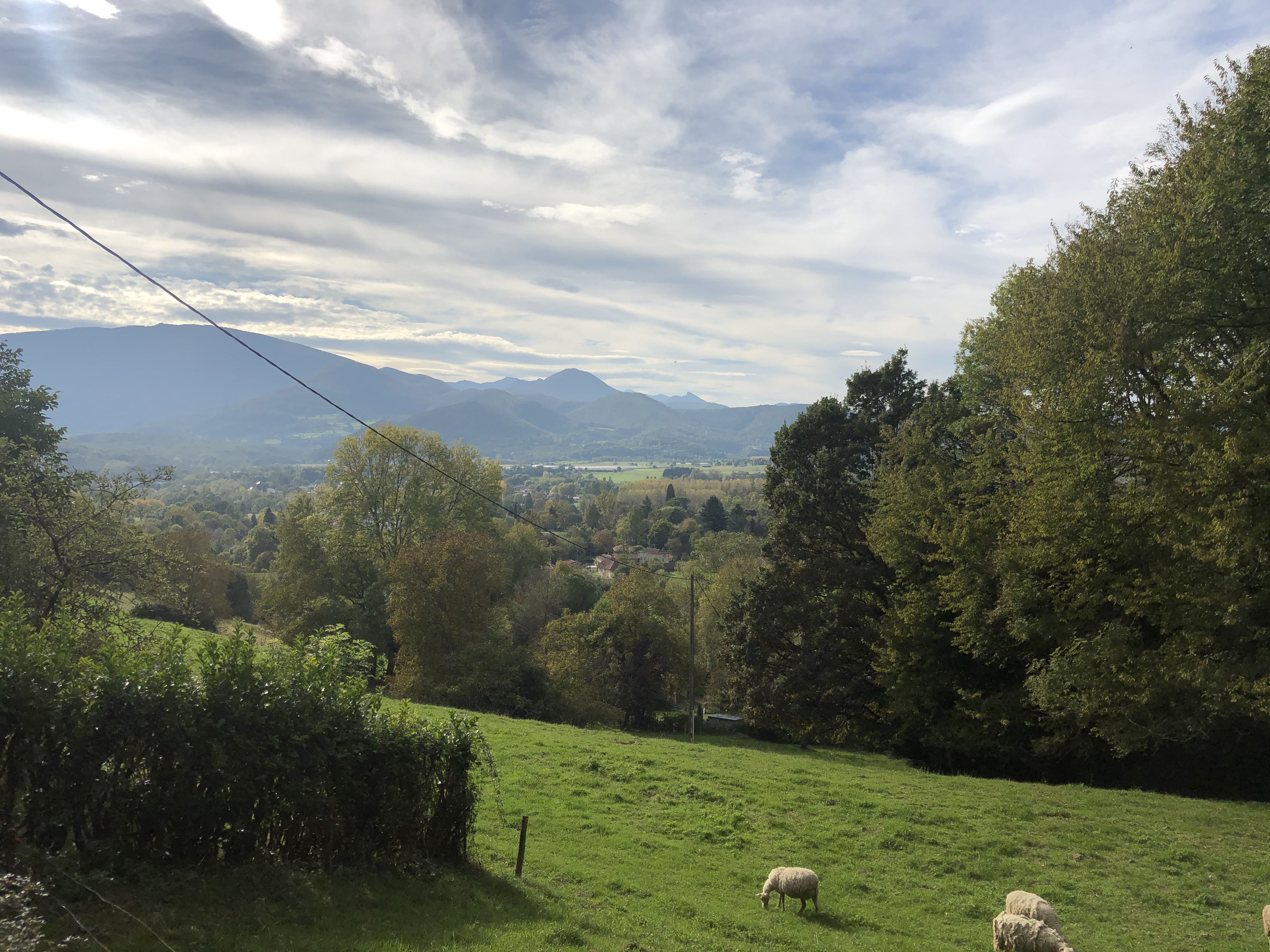 Vue sur le massif Pyrénéen